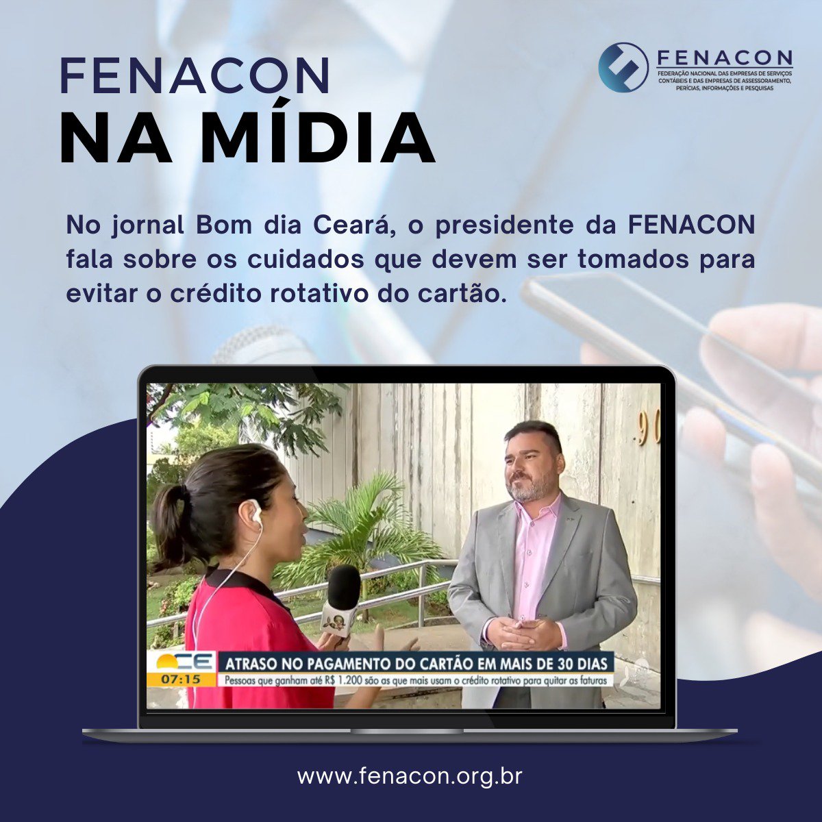 Em entrevista ao Bom Dia Ceará, presidente da FENACON fala de atraso no  pagamento do cartão – Sistema FENACON